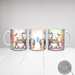 Easter boy gnome coffee cup with personal message. Full view of custom boy gnome mug for Easter. Personalized Easter gift with boy gnome
